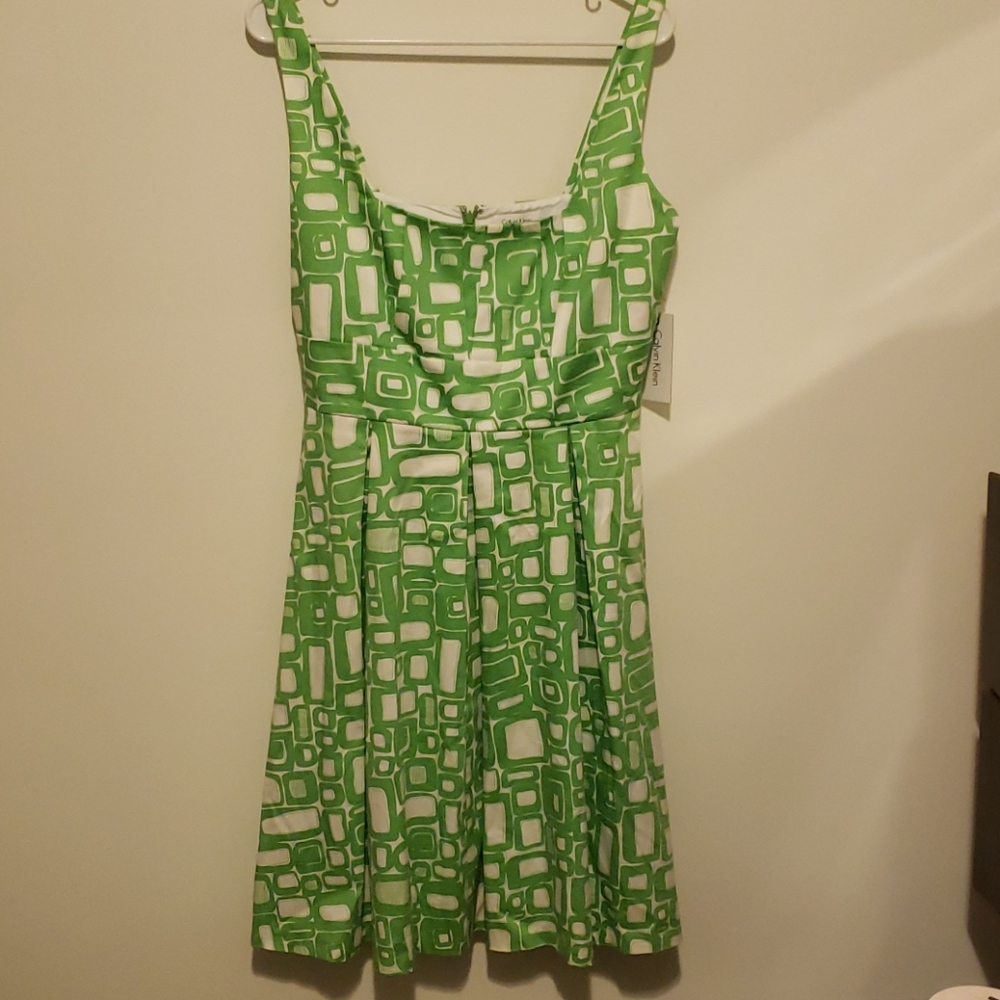 Calvin Klein green summer dress